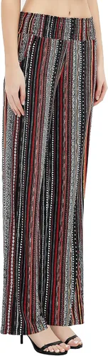 Vista 4 de Urban CoCo Pantalones sueltos de pierna ancha, para mujer, informales, acogedores, pantalones de yoga, cómodos pantalones de cintura alta