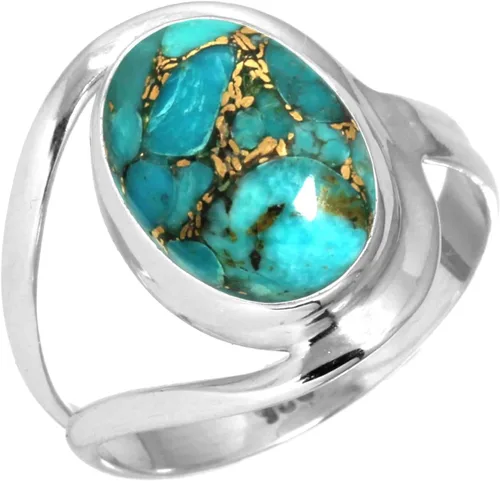Vista 34 de Anillo de piedras preciosas naturales para mujer, perla, ojo de tigre, lapislázuli, cristal ovalado, bohemio, auténtica plata de ley 925, joyería