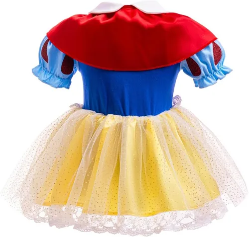 Vista 3 de Disfraz de princesa para niñas pequeñas, disfraz de tutú de Halloween, mameluco de Navidad Nn11