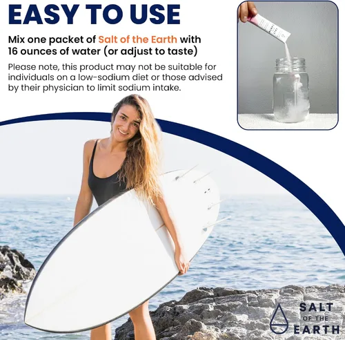 Vista 5 de Salt of the Earth Electrolito de alta calidad sin azúcar – Hecho con sal rosa del Himalaya – Paquetes de polvo de hidratación Ingredientes premium