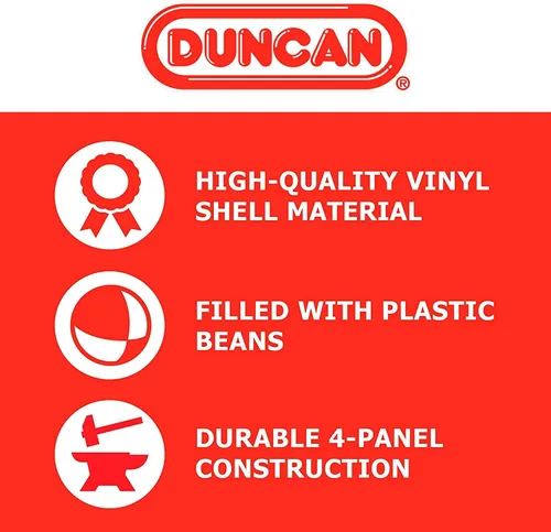 Vista 4 de Duncan Toys Malabares - Pelotas de malabarismo, multicolor, conchas de vinilo, bolas de circo con diseño de 4 paneles, frijoles de plástico, paquete
