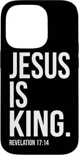 Vista 17 de Jesus is King Bible Scripture Quote Christian Case for iPhone 17