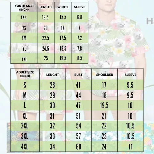 Vista 7 de Camisa hawaiana de Bulldog inglés para hombres y mujeres, patrón de edredón de camisa hawaiana, salida de camisa hawaiana, patrón de edredón