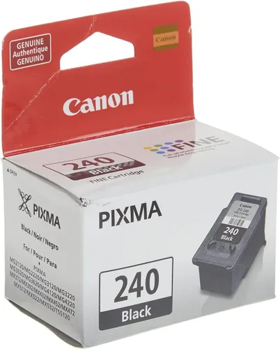 Vista 2 de Canon Cartucho de tinta negra PG-240 y PG-240 XL Black Ink Catridge compatible con impresoras MG2120, MG3120, MG4120, MX512, MX432, MX372, MX522