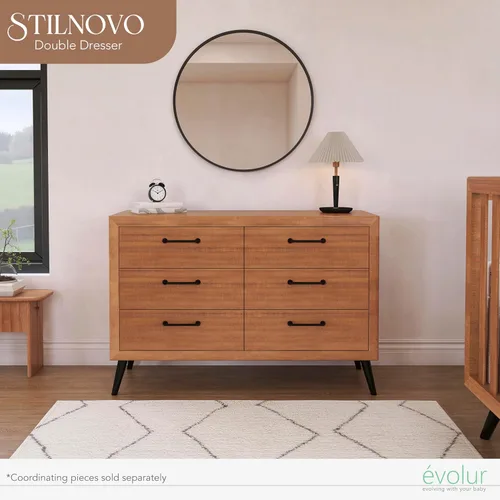 Vista 4 de Evolur Cómoda Stilnovo Mid Century en caña de azúcar Sugar Cane