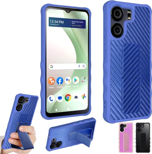 Vista 52 de Aroepurt Boost Mobile Celero 5G SC 2024 - Funda compatible con Boost Celero5G SC con protector de pantalla de vidrio templado, protección de grosor