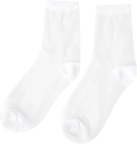 Vista 6 de Verdusa 5 pares de calcetines transparentes de malla a cuadros para mujer