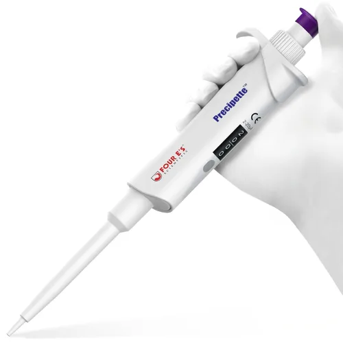 Vista 12 de FOUR E'S SCIENTIFIC Pipeta de 0.1-2μL, pipeta profesional de un solo canal ligero de alta precisión ajustable volumen variable micro pipeta