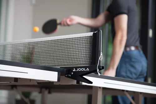 Vista 10 de JOOLA Rally TL - Mesa de ping pong profesional de MDF para interiores con abrazadera rápida y red de tenis de mesa y poste – 10 minutos de fácil