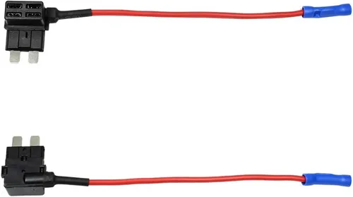 Vista 7 de Paquete de 2 adaptadores de fusible de 12 V para automóvil Add-a-Circuit TAP Adaptador 15A Conector de portafusibles Adaptador de fusible