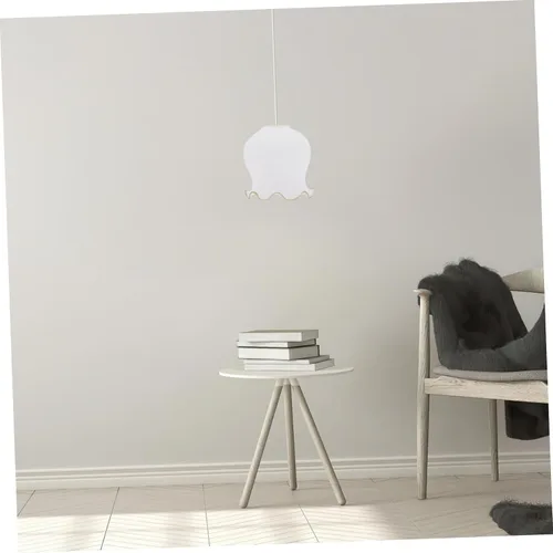 Vista 8 de Uonlytech Cubierta de lámpara de cristal para lámpara de araña diseño floral llamativa luz suave fácil de instalar
