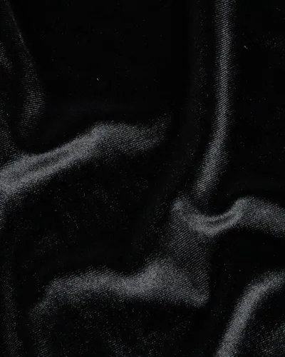 Vista 7 de HOTGODEN Tela de terciopelo elástico por The Yard: Negro 63" Ancho 1 yarda 95% poliéster 5% Spandex Tela de terciopelo para costura de bricolaje