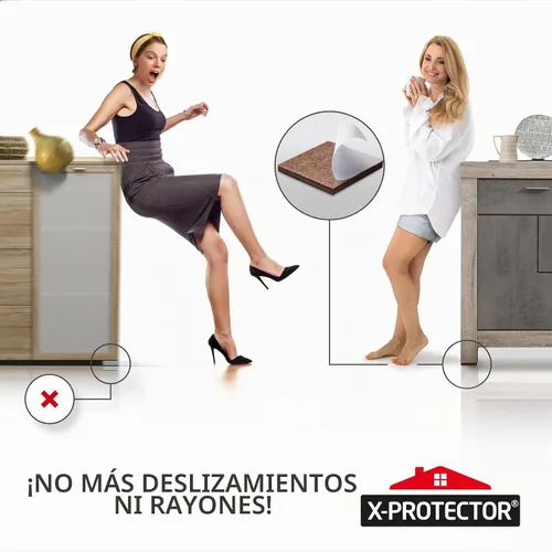 Vista 6 de Almohadillas Antideslizantes para Muebles X-PROTECTOR 48 PIEZAS - 32 piezas Redondas de 1" + 16 piezas Cuadradas de 2" Agarraderas para Muebles!
