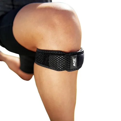Vista 14 de ACE Correa de rodilla de marca, ajustable, negro, 1/paquete