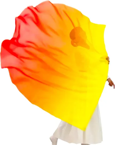 Vista 12 de Wuchieal Bandera de alabanza de 55" de 1 pieza con poste escalable, bandera de adoración Semicírculo Alas de Ángel de Adoración para Danza