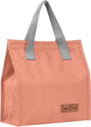 Vista 10 de Bolsa de almuerzo aislada, bolsa de lonchera, bolsa de almuerzo reutilizable, bolsa de almuerzo aislada para mujeres, hombres, trabajo, oficina