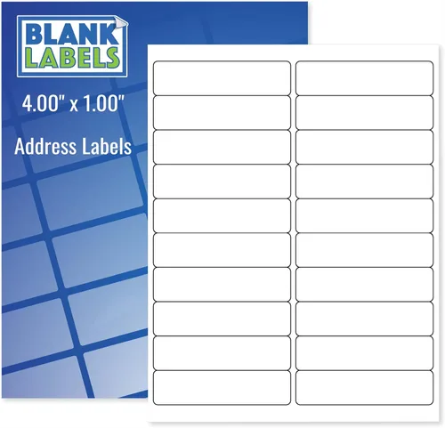 Vista 20 de Blank Labels Etiquetas de envío de media hoja, 5.5 x 8.5 pulgadas (5-1/2 x 8-1/2) etiqueta permanente blanca mate, inyección de tinta y láser