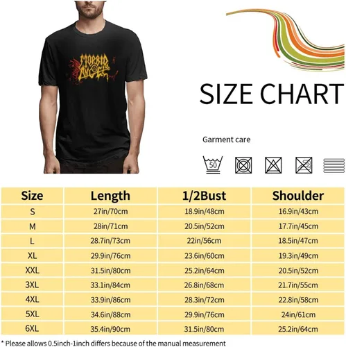 Vista 7 de Morbid Angel T Shirt Men's Summer Round Neck Trend Fashion Short Sleeve T Shirt Sports Fitness Cotton Shirt Tops