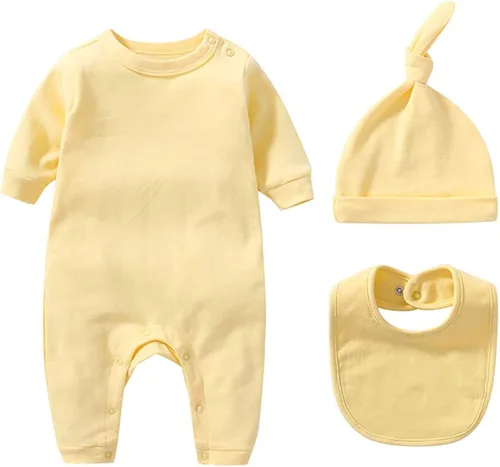 Vista 2 de Infant Layette Gift Outfit 6 Piece Orangic Cotton Clothes & Accessories Set