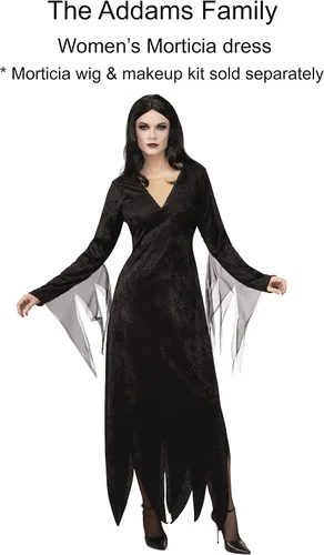 Vista 4 de Disfraz de Morticia Addams para mujer