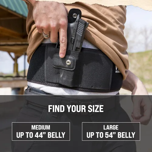 Vista 3 de We The People Holsters - Funda de banda abdominal universal para porte oculto