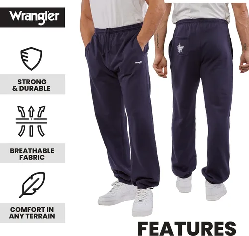 Vista 5 de Wrangler Pantalones deportivos para hombre - Pantalones deportivos de forro polar para hombre, tallas extendidas (M-6X)