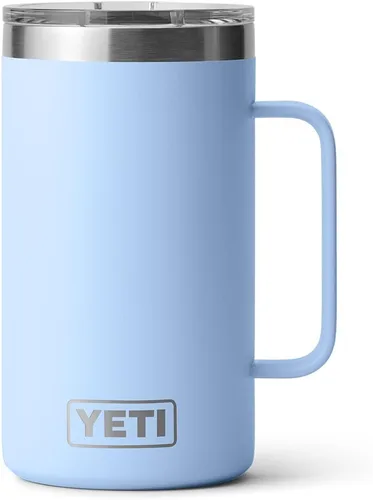 Vista 3 de YETI Rambler - Taza de acero inoxidable aislada al vacío con tapa MagSlider, 24 onzas