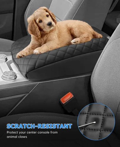 Vista 6 de INTGET Funda para consola central Volkswagen/VW Atlas 2025 2024, funda de cojín para reposabrazos, cubierta de consola central, protector de tapa