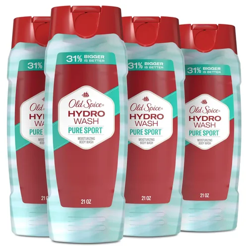 Vista 15 de Old Spice Gel de baño hidratante para hombres, Hydro Wash, aroma e hidratación profunda 2 en 1, ducha fresca 24/7, aroma capitán con niebla oceánica
