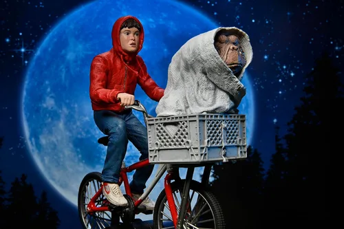 Vista 6 de NECA - E.T. La figura de acción a escala de 7 ″ del 40 aniversario extraterrestre – Elliott & E.T. en bicicleta