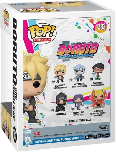 Vista 5 de Funko Pop! Animación: Boruto - Naruto Next Generations Boruto con Chakra Blade AAA Anime Exclusivo Incluido con un Protector de Ático de Byron