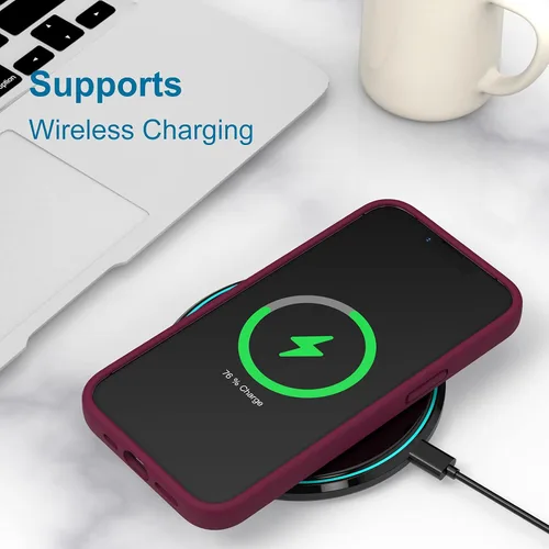 Vista 88 de Funda de silicona líquida compatible con iPhone 12 Pro Max 6.7 pulgadas, funda de gel de protección completa con forro de microfibra, funda