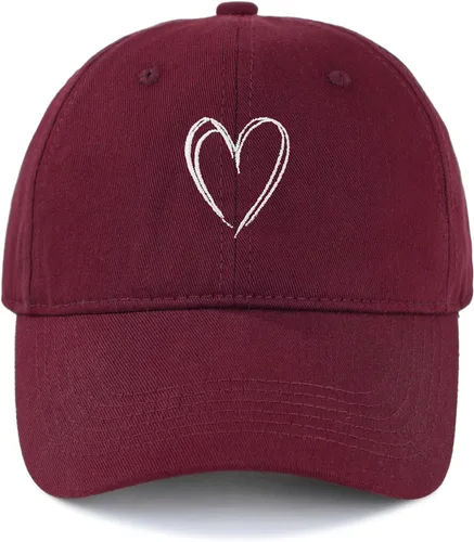 Vista 20 de American Trends Gorras de béisbol para mujer, lindo corazón bordado para Armada con corazón blanco