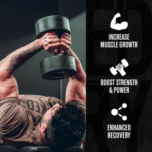 Vista 4 de Jacked Factory Monohidrato de creatina en polvo de 15 oz – Suplemento diario de creatina de 0.18 oz para hombres y mujeres, apto para veganos