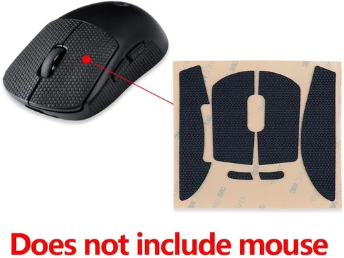 Vista 4 de Paneles laterales de ratóncinta de agarre antisudor para Logitech G Pro X Superlight de segunda generación inalámbrico para juegos (negro)