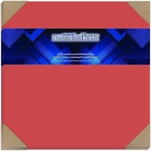 Vista 18 de 125 Bright Apple Color Rojo 65LB cover card Papel – 3" x 5" (3 x 5 inches) Tamaño photo card frame – 65 lb/libra Peso ligero Cardstock – Calidad