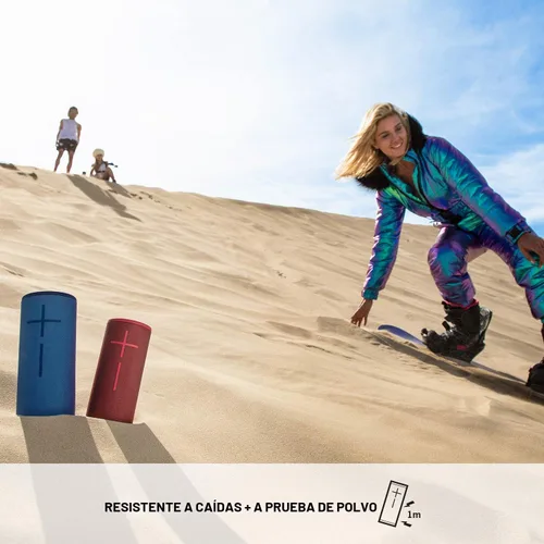 Vista 5 de Ultimate Ears Boom 3 - Altavoz inalámbrico Bluetooth, sonido audaz + graves profundos, Bluetooth, botón mágico, impermeable, batería de 15 horas