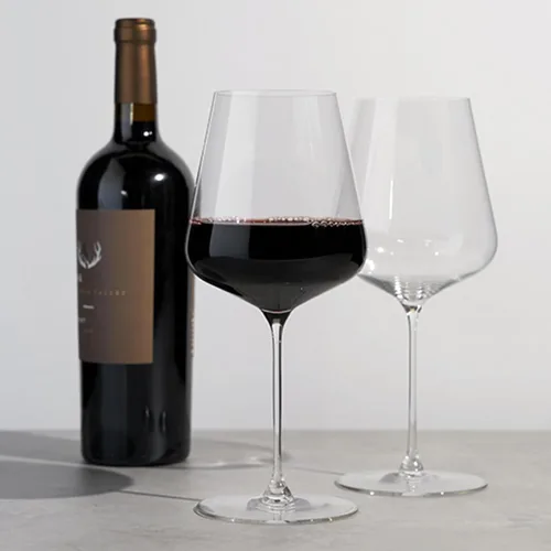 Vista 6 de Spiegelau Definition Copas de Vino Bordeaux, Copas de Cristal Transparente para Vino Tinto, Cristalería Elegante con Tallo, Bar en Casa, Fiesta