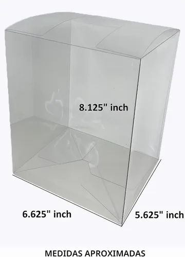 Vista 3 de Funko Pop de 6 pulgadas, caja protectora transparente para figuras Funko Pop de 6 pulgadas, plástico PET de 0.020 in