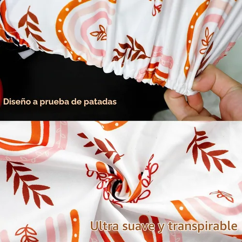 Vista 6 de Toldo para asiento de automóvil infantil arcoíris con ventanas abiertas y malla transpirable, a prueba de patadas, suave y elástica, funda de Arco