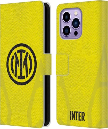 Vista 24 de Head Case Designs Officially Licensed Inter Milan Away 2025/26 Crest Kit Leather Wallet Case Compatible with Apple iPhone 11