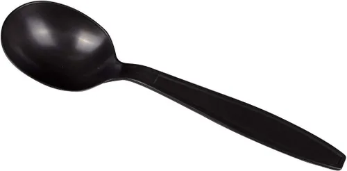 Vista 9 de Karat U2030 7" Tenedor desechable extra pesado - Negro (caja de 1000)