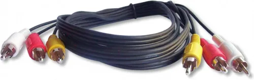 Vista 3 de Your Cable Store Cable de audio/video RCA de 12 pies 3 macho a 3 machos