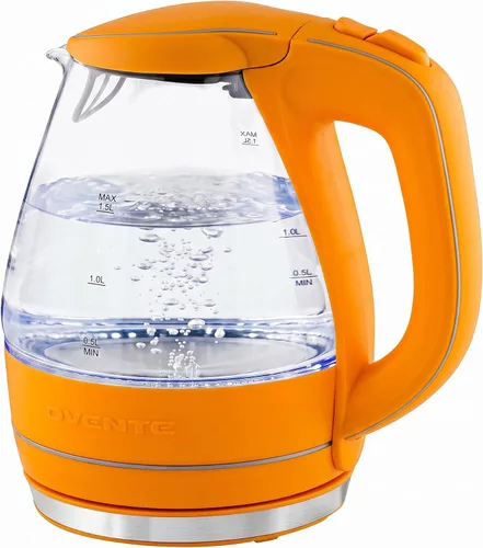 Vista 15 de OVENTE caldera de agua eléctrica de cristal de la caldera de 1.5L Rosa