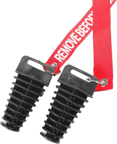 Vista 6 de RACOONA 2 unidades de tapón de lavado para el silenciador de escape, accesorio para tubo de escape de moto de tierra, tapón de lavado de 0.6"-1.5