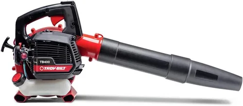 Vista 4 de Troy-Bilt Soplador de hojas de gas, 25 cc, velocidad variable (TB400), rojo