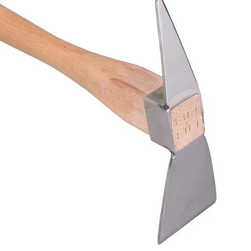 Vista 8 de Herramienta de jardín de azada, material de madera de hacha para patio para cultivo de macetas para jardinería