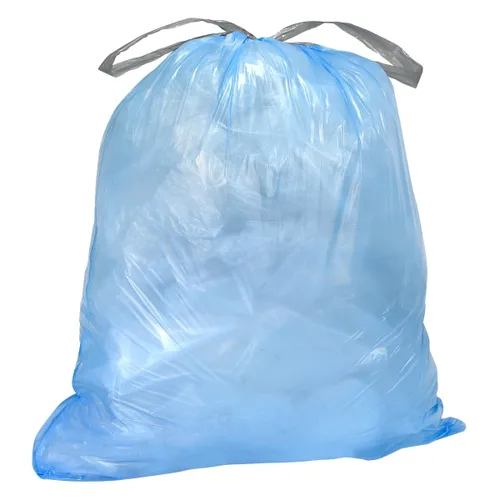 Vista 6 de Plasticplace Bolsas de basura de ajuste personalizado, compatibles con simplehuman Code K (100 unidades) con cordón azul tintado de 10 galones / 38
