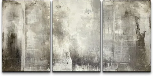 Vista 230 de wall26 Lienzo enmarcado para pared, juego de arte de acuarela pastel, paisaje rural, ilustraciones con formas abstractas, arte moderno, decorativo