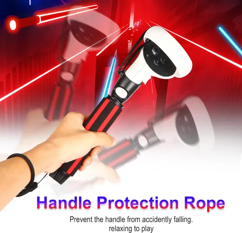 Vista 5 de VR Beat Saber Handles Extension Grips for MetaOculus Quest 2,Upgraded Multipurpose VR Game Handle for Playing Beat Saber Game